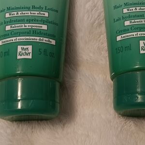 Set of 2    Hair minimizing body lotion shave n wax less  ,  aloe vera , 5 fl oz